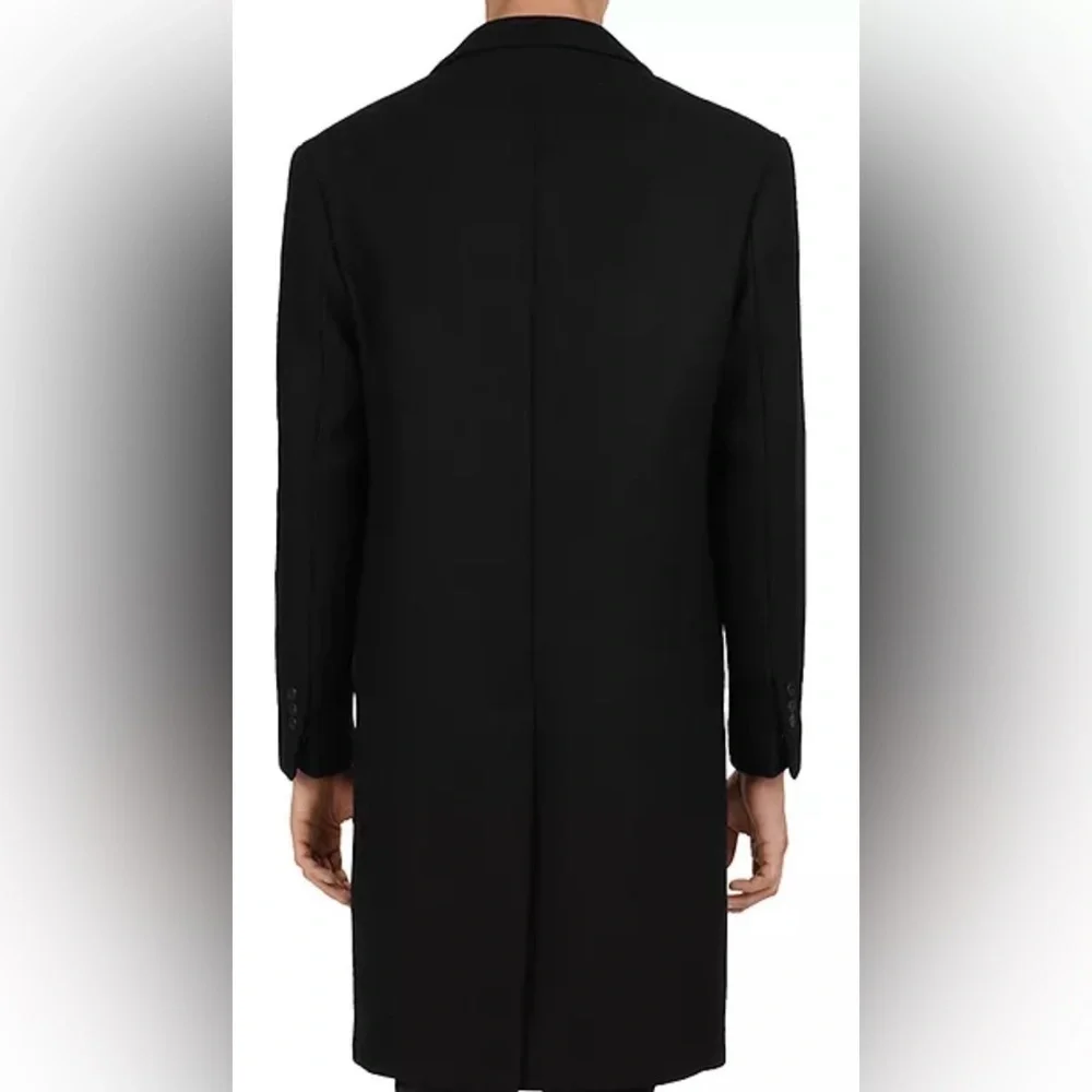 The Kooples Quiet Luxury Closet Staple Navy Blue Wool Coat Men’s 46 (US 36) NWT